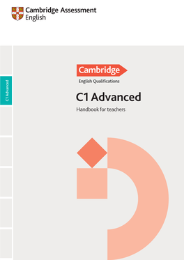 C1 Advanced Handbook for Teachers