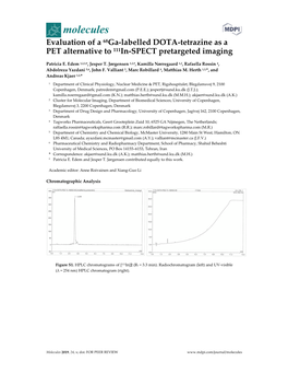 Evaluation of a 68Ga-Labelled DOTA-Tetrazine As a PET