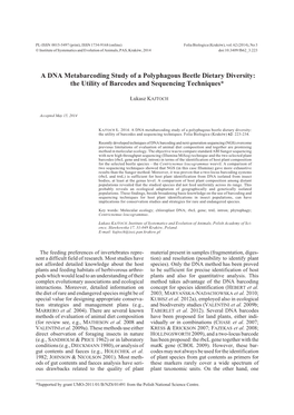 The Utility of Barcodes and Sequencing Techniques*