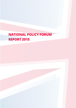 National Policy Forum Report 2015 Contents