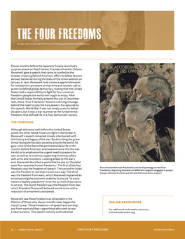 The Four Freedoms: an Overview Essay