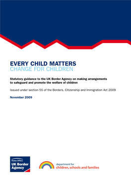 Every Child Matters – Change for Children