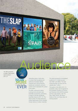Annual Report 2011-2012: Part 2 – Audience