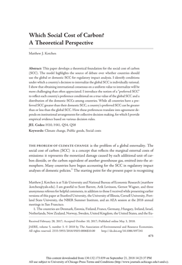 Which Social Cost of Carbon? a Theoretical Perspective