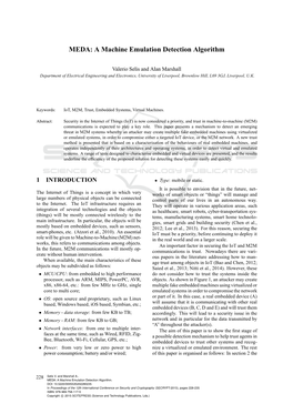 MEDA: a Machine Emulation Detection Algorithm