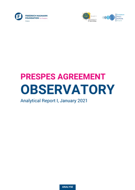 PRESPES AGREEMENT OBSERVATORY Analytical Report I, January 2021