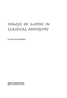 Images of Myths in Classical Antiquity