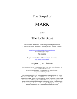 Gospel of Mark