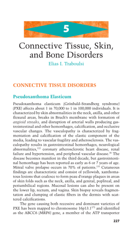 Connective Tissue, Skin, and Bone Disorders Elias I