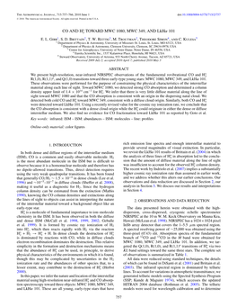 CO and H+ 3 TOWARD MWC 1080, MWC 349, and Lkhα