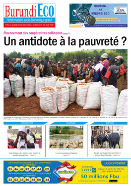 Financement Des Coopératives Collinaires (Page 3) Un Antidote À La Pauvreté ?