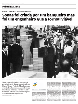 Sonae Foi Criada Por Um Banqueiro Mas Foi Um Engenheiro Que a Tornou Viável