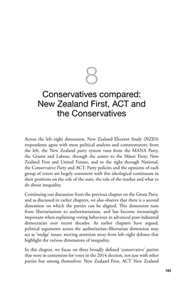 Conservatives Compared: New Zealand First, ACT and the Conservatives