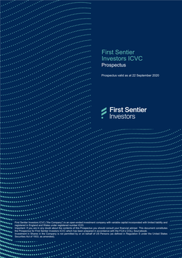 First Sentier Investors ICVC Prospectus
