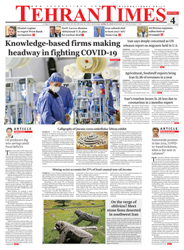 Knowledge-Based Firms Making Headway in Fighting COVID-19
