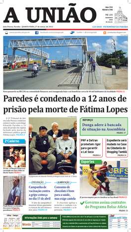 Paredes É Condenado a 12 Anos De Prisão Pela Morte De Fátima Lopes