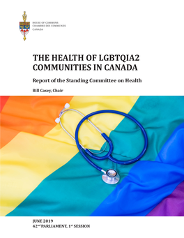 The Health of Lgbtqia2 Communities in Canada