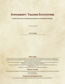 Supplement-Trainer-Encounters.Pdf