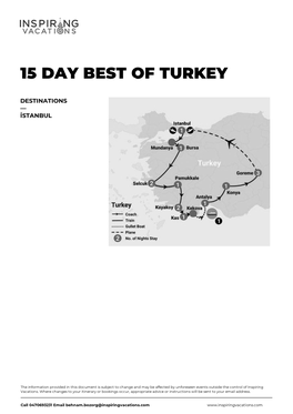 15 Day Best of Turkey