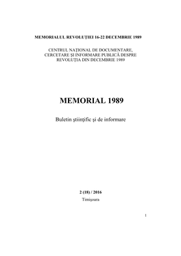 Memorial 1989