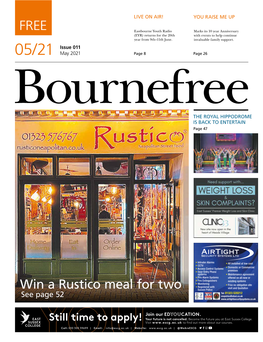 Win a Rustico Meal for Two Sussex Police
