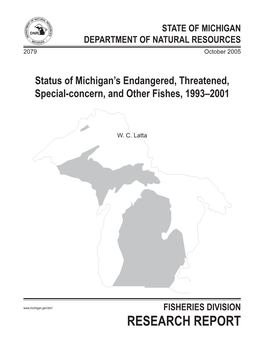 Research Report Michigan Department of Natural Resources Fisheries Division