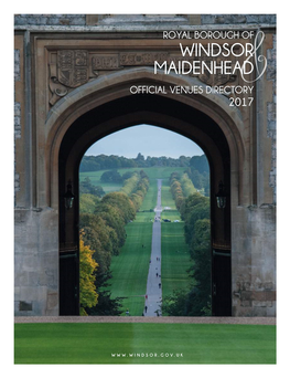 Windsor Maidenhead Official Venues Directory 2017&