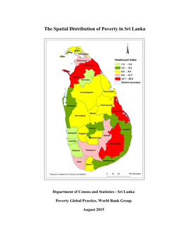 The Spatial Distribution of Poverty in Sri Lanka