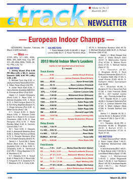 — European Indoor Champs —