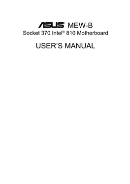 Mew-B User's Manual