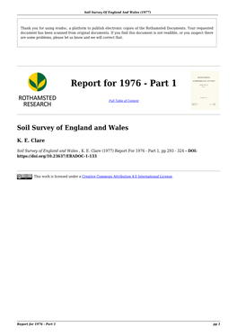 Report for 1976 - Part 1