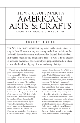 American Arts & Cr Afts