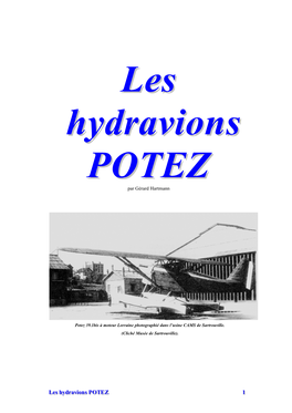 Les Hydravions POTEZ