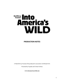 Production Notes
