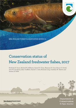 Conservation Status of New Zealand Freshwater Fishes, 2017
