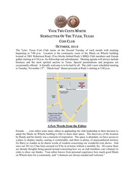 Your Two Cents Worth Newsletter of the Tyler