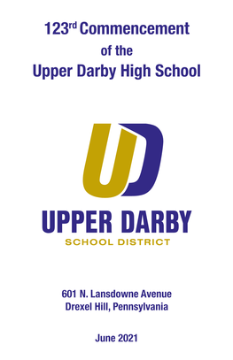 123Rd Commencement Upper Darby High School