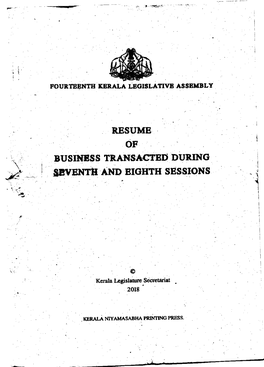 Seventh and Eighth Sessions
