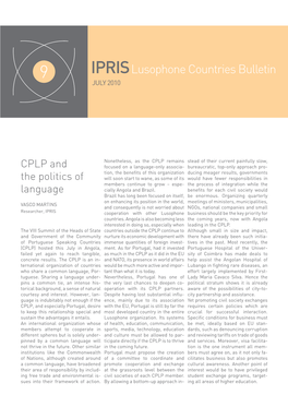 IPRIS Lusophone Countries Bulletin 9