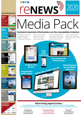 Exclusive Business Information on the Renewables Industry Advertising