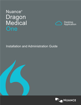 Dragon Medical One 4.0 Installation and Administration Guide