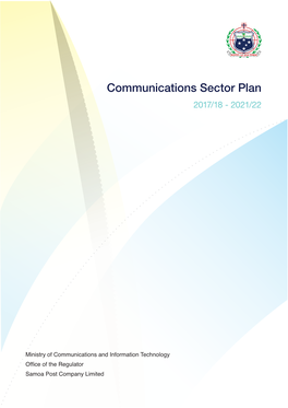 Communications Sector Plan, 2017/18 - 2021/22