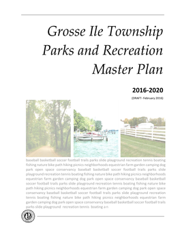 Grosse Ile Township Parks and Recreation Master Plan