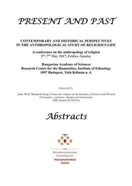 PRESENT and PAST Abstracts