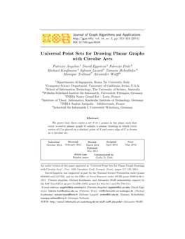 Universal Point Sets for Drawing Planar Graphs with Circular Arcs