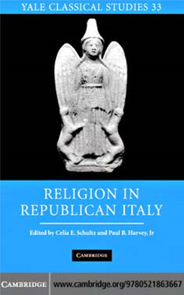 Religion in Republican Italy, Volume Xxxiii