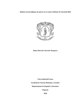 Ruptura De Paradigmas De Género En La Mujer Habitada De Gioconda Belli