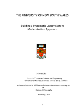 2.4 Legacy System Modernization