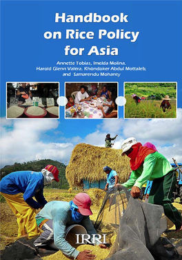 Handbool<. on Rice Policy for Asia