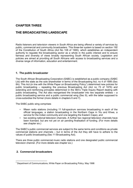 The Broadcasting Landscape